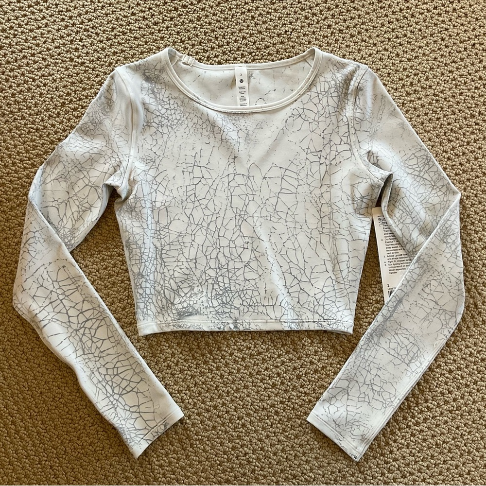 Lululemon Wunder Train cropped LS